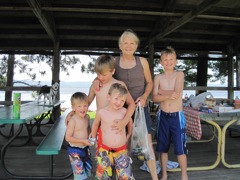 Audrey Anderson and Grandsons